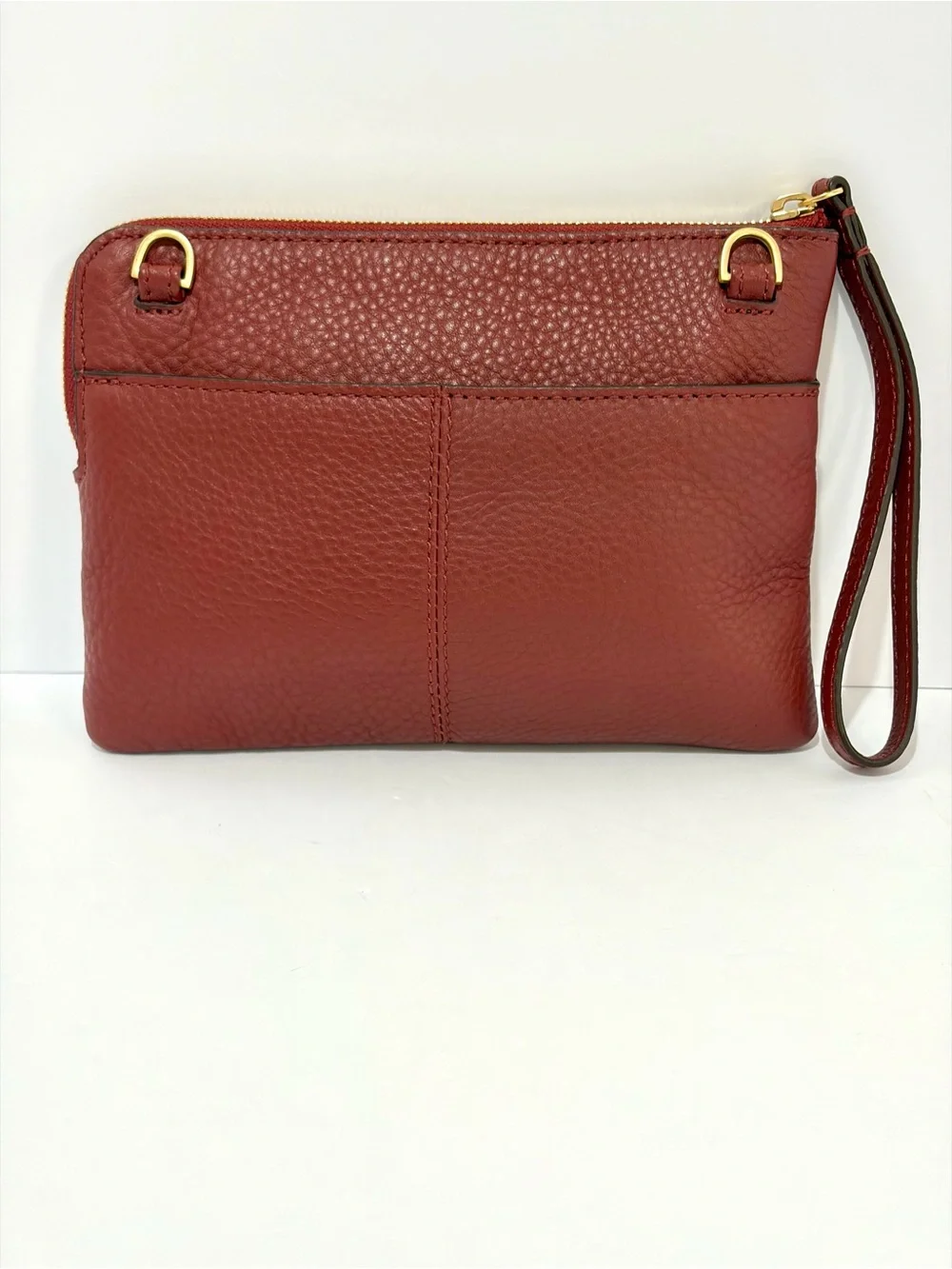 Hammitt Nash Small Crossbody In Pomodoro Red/Brushed Gold Hammered Rivets